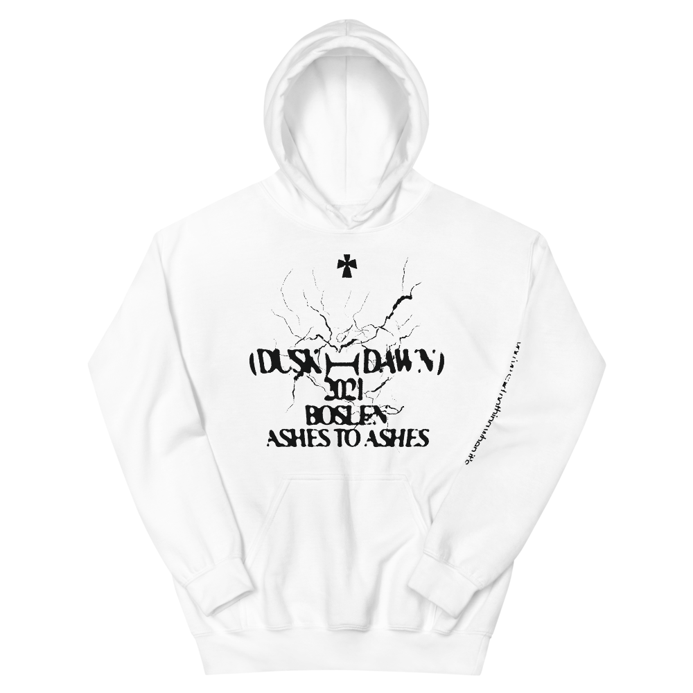 Branches White Hoodie Front